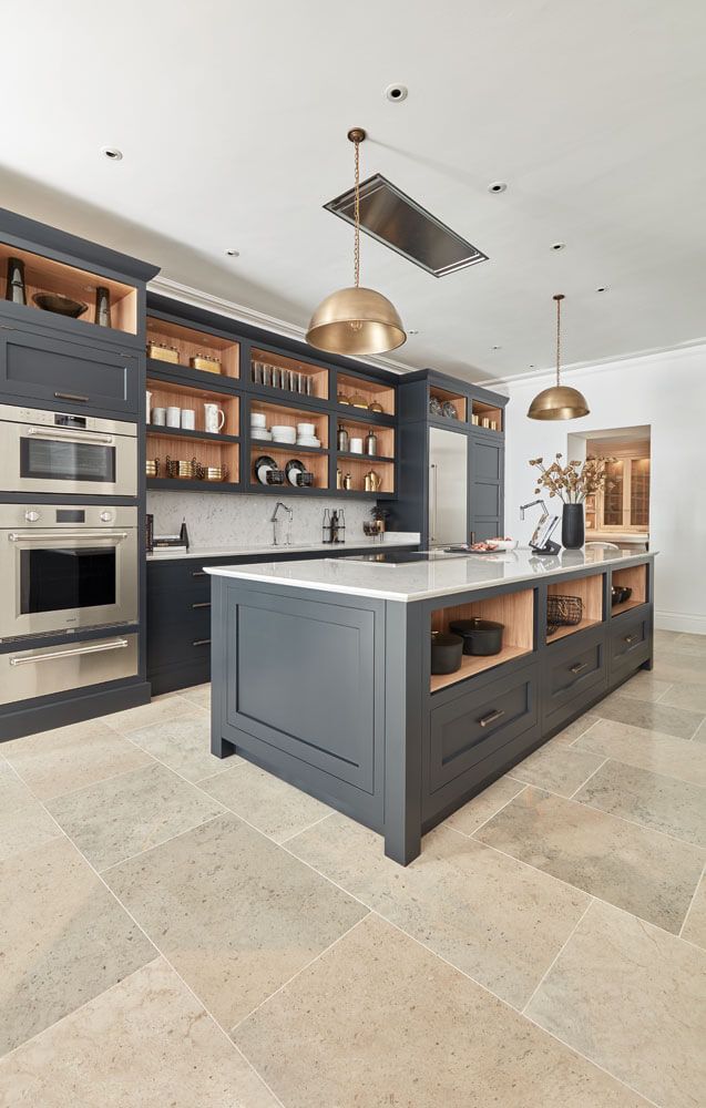 Dark Grey Shaker Style Kitchen Tom Howley